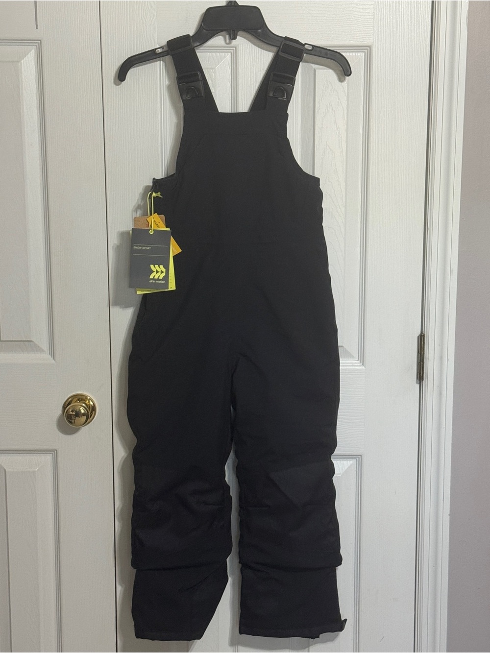 all in motion Black Kids Snow Bib Overalls